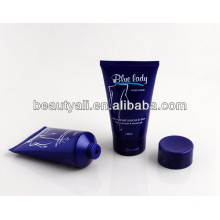 soft cosmetic plastic packaging tube for body lotion with flip-top cap